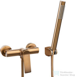 INVENA NERI PLUS zuhany csaptelep zuhanyszettel, réz BN-P1-014-L (BN-P1-014-L)