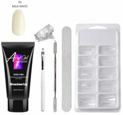 Misscheering Akril gél műkörömépítő szett - 04 Milk White - 30 ml (qt0331-04)