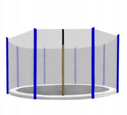 AGA Védőháló 366 cm-es trambulinhoz, 8 oszlop, Fekete háló Kék (MR1512OUT-8Blue)