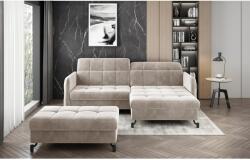 ELTAP Sarok lorelle + pouf lounge ülőgarnitúra szett, bézs - sprintbutor - 564 200 Ft
