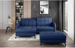 ELTAP Sarok lorelle + pouf lounge ülőgarnitúra szett, sötétkék - sprintbutor - 630 000 Ft