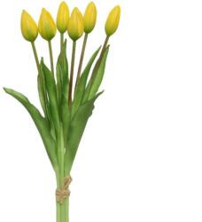  Bimbós tulipán művirág sárga színben, 10x40 cm