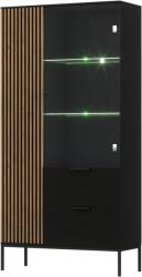 ELTAP Meorati 100 vitrin fekete, artisan oak vitrin, fekete - sprintbutor