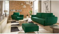 ELTAP Megis 3f, 1f, pouf lounge ülőgarnitúra szett, sötétzöld - sprintbutor - 571 095 Ft