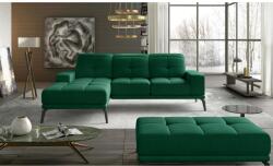 ELTAP Corner torrense + pouf lounge ülőgarnitúra szett, sötétzöld - sprintbutor - 636 510 Ft