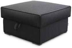  Taburet negru SMART COSARO cu spatiu de depozitare 65x65 cm