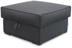  Taburet gri inchis SMART COSARO cu spatiu de depozitare 65x65 cm