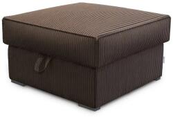  Taburet maro inchis SMART COSARO cu spatiu de depozitare 65x65 cm