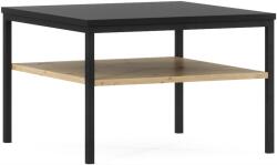  Masuta de cafea LANZZI 60x60cm, negru / decor stejar Masa de cafea