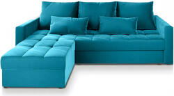  Canapea coltar extensibil ZENOVA 220 x 140 cm, reversibila - albastru
