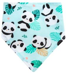 Akuku kétrétegű pamut nyálkendő - Menta panda