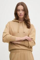 Tommy Hilfiger felső bézs, női, sima, kapucnis, WW0WW42896 - bézs L