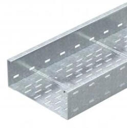 Obo Bettermann 6098111 WKSG 120 FS nagyfesztávú kábeltálca perforált, fenékbordával 110x200x6000 FS szalaghorganyzott, DIN EN 10346 (6098111)