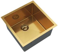 Gamma Stalowy S4444 egymedencés rozsdamentes acél mosogató, arany, beépíthető (S4444-GD)