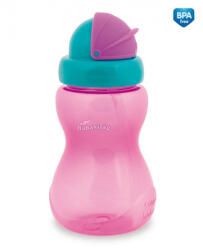 Canpol babies szívószálas itató 270ml -pink
