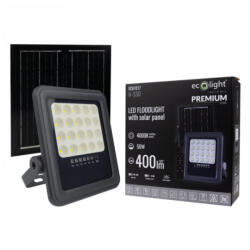 50W 4000K IP65 napelemes reflektor beépített alkonykapcsolóval EcoLight (LEDM EC61017)