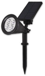 Masterled 2W 5500K IP65 leszúrható napelemesfekete kerti lámpatest MasterLED (LEDM 1370)