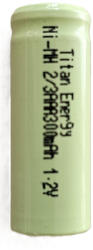 Titan Energy TitanEnergy 300mAh 2/3AAA 1, 2V NiMH mikro akkumulátor AAA tölthető elem (Titan-Energy-2-3AAA-300)