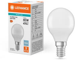 OSRAM LED izzó P45 E14 4, 9W = 40W 470lm 6500K hideg fehér LEDVANCE (4099854049446)