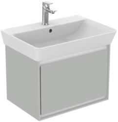 Ideal Standard Connect Air - Mosdókagyló alatti szekrény Cube 600 mm, 530x409x400 mm, fényes világosszürke/fehér matt E0846EQ (E0846EQ)