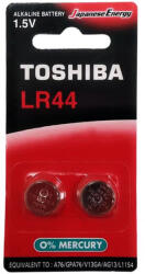 Toshiba LR44 1, 5 V speciális alkáli elemek buborékfólia, 2 db (TOSBAT0540)