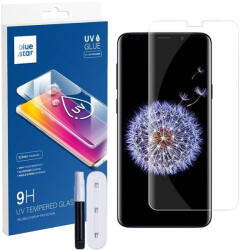 Blue Star Samsung Galaxy S9 üvegfólia, tempered glass, előlapi, UV, edzett, hajlított, Bluestar