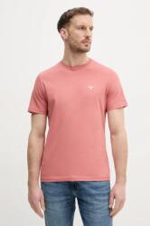 Barbour pamut póló rózsaszín, sima - narancssárga XL