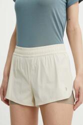 Peak Performance sport rövidnadrág Light női, bézs, sima, magas derekú - bézs L