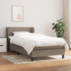 vidaXL tópszínű szövet rugós ágy matraccal 90 x 200 cm (3126137)
