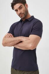 BOSS pamut póló sötétkék, sima - sötétkék XXL