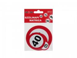 CQ Kft Matrica 40-es szülinapi 8db (4948764)