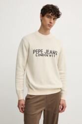 Pepe Jeans gyapjúkeverék pulóver CARDIN könnyű, férfi, bézs, PM702466 - bézs XXL