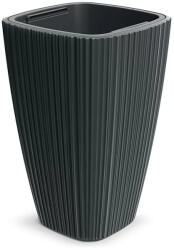 Prosperplast Oro High Square virágcserép, 30 cm - sötét szürke (DHOS300-419U)