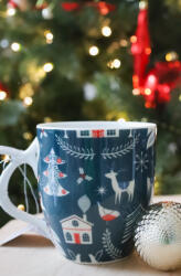 Chacult Noel" kék porcelán bögre 0, 35 l (noelbogre1)