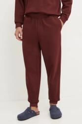 Calvin Klein pamut melegítőnadrág piros, sima, 000NM2725E - piros XL