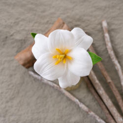 Valex Decor Real touch teljesen kinyílt tulipán, 44cm magas - Fehér (AF149-04)