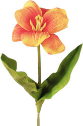Valex Decor Real touch teljesen kinyílt tulipán, 44cm magas - Narancssárga (AF149-01)