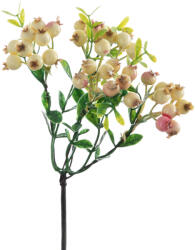 Valex Decor Bogyós ág, 28.5cm magas - Fehér/Rózsaszín (AF029-05)