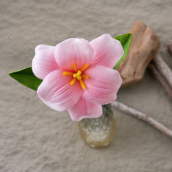 Valex Decor Real touch teljesen kinyílt tulipán, 44cm magas - Rózsaszín (AF149-02)