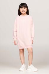 Tommy Hilfiger gyerek ruha rózsaszín, mini, oversize, KG0KG08261 - rózsaszín 176