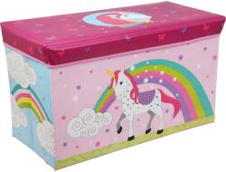 4-Home Cutie de depozitare pentru copii Unicorn, 60 x 30x 35 cm