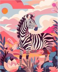KOH-I-NOOR Set Pictura pe numere 40x50cm ZEBRA