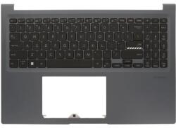 ASUS Tastatura originala Asus 90NB0Y81-R31US0 iluminata US cu Palmrest gri