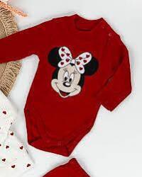 Myrat Baby Боди Мики Маус червено