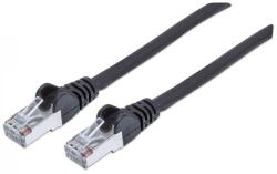 Manhattan 0.5m CAT6a S/FTP cabluri de rețea Negru 0, 5 m S/FTP (S-STP) (318754)