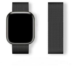 GIGAPACK GP-166671 Apple Watch Series 5 40mm / Watch Series 4 40mm / Watch Series 3 38mm fekete fém milánói óraszíj (GP-166671)