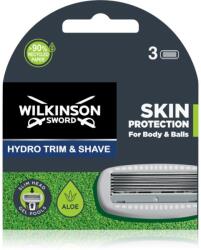 Wilkinson Sword Hydro Trim and Shave Skin Protection For Body and Balls tartalék kefék 3 db