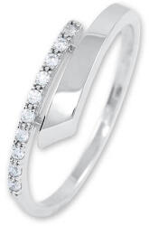 Brilio Silver Gyengéd ezüst kristály gyűrű 426 001 00573 04 53 mm