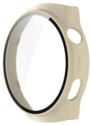 gigapack Huawei Watch 4 Pro műanyag bézs színű védőkeret és kijelzővédő üveg (GP-158356) (GP-158356)