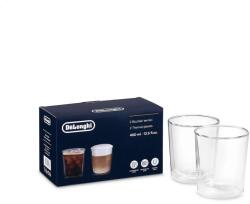 Delonghi Set 2 Pahare Cold Brew Delonghi DLSC318 cu Perete Dublu 400ML Transparent (DLSC318) Pahar